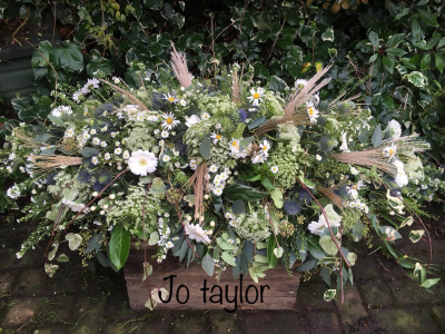 Wildflower Meadow Coffin Spray - A beautiful spray of Wild Flower style flowers and foliage.